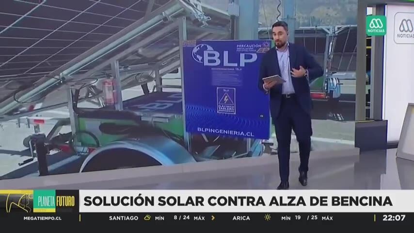 Nota de Meganoticias sobre las torres solares de BLP